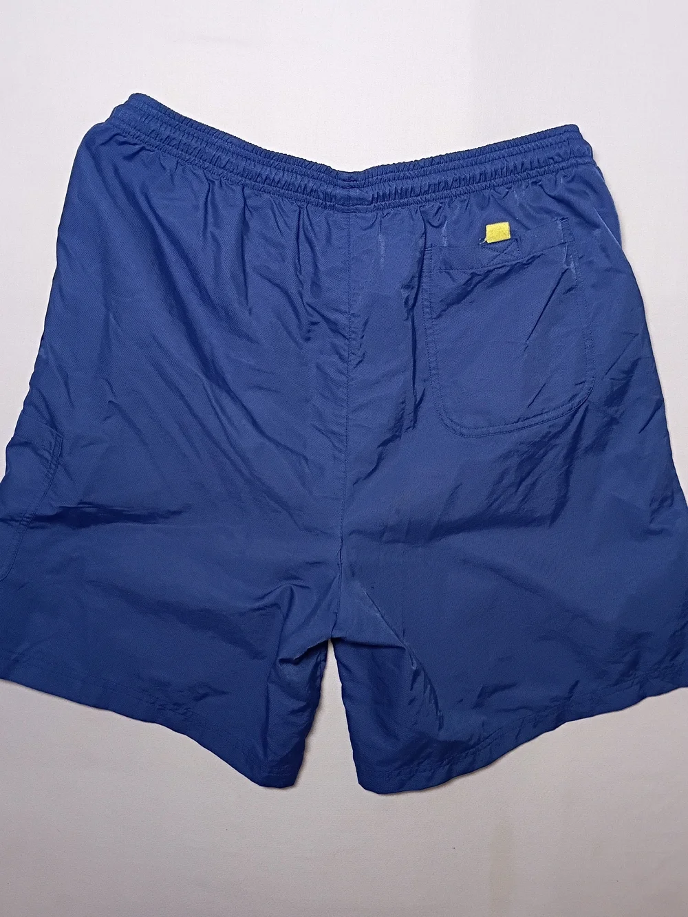 Vintage 2000 Adidas Mens Nylon 3 Stripe Athletic Cargo Shorts Large Royal Blue